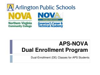 APS-NOVA Dual Enrollment Program