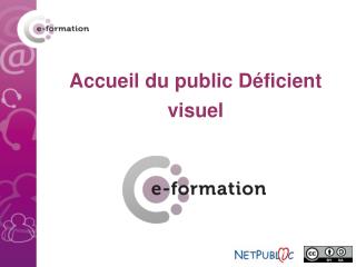 Accueil du public Déficient visuel