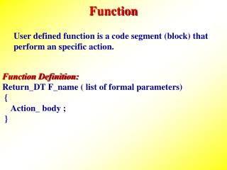 Function