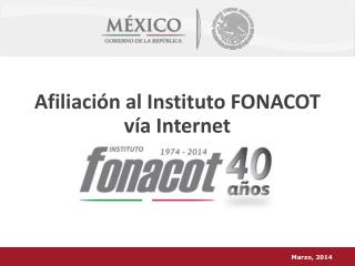 Afiliación al Instituto FONACOT vía Internet