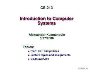 Introduction to Computer Systems