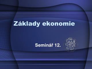 Základy ekonomie