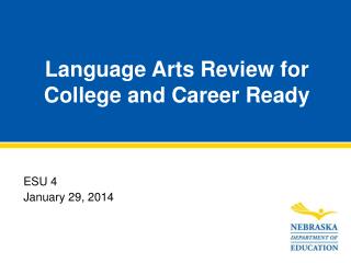 Language Arts Review for College and Career Ready