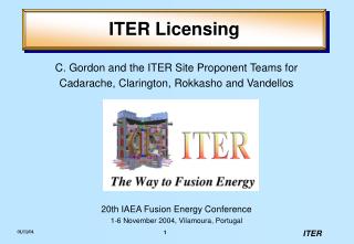 ITER Licensing