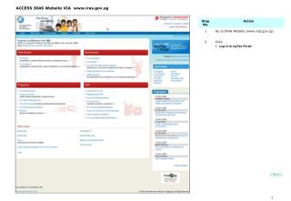 ACCESS IRAS Website VIA iras.sg