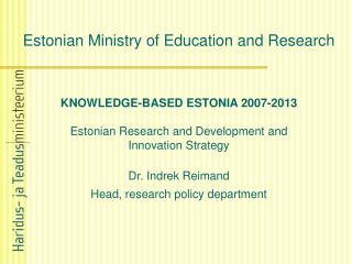 Estonian Ministry of Education and Research