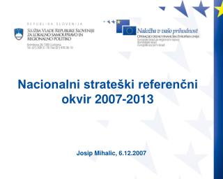 Nacionalni strateški referenčni okvir 2007-2013