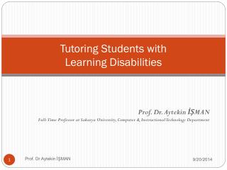 Tutoring Students with Learning Disabilities