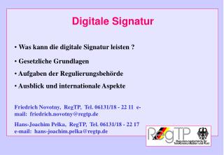Digitale Signatur