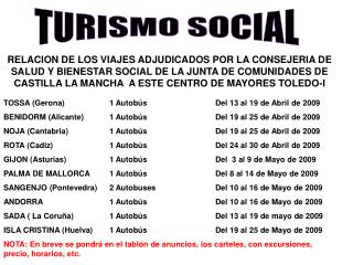 TURISMO SOCIAL