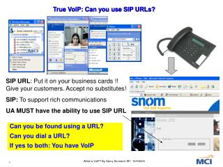 True VoIP: Can you use SIP URLs?