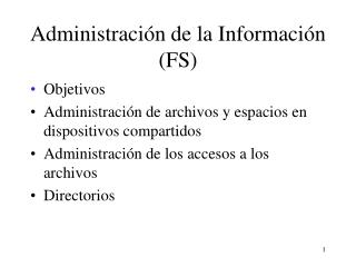 Administración de la Información (FS)