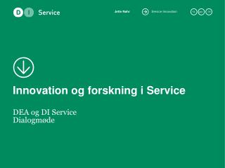 Innovation og forskning i Service