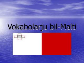 Vokabolarju bil-Malti