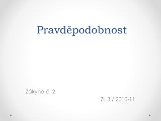 Pravděpodobnost