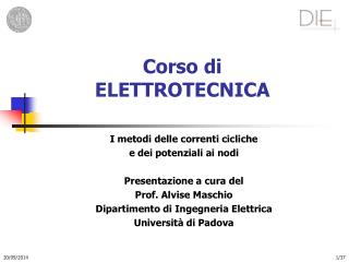Corso di ELETTROTECNICA