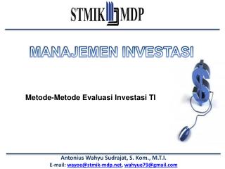Metode-Metode Evaluasi Investasi TI