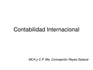 Contabilidad Internacional