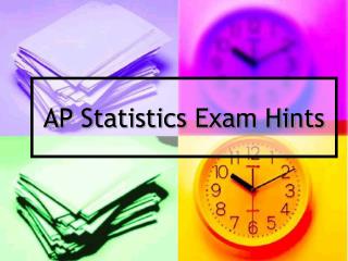 AP Statistics Exam Hints