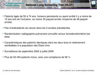 National Lung Screening Trial (NLST)
