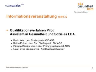 Informationsveranstaltung 18.09.12