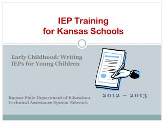 IEP Training for Kansas Schools