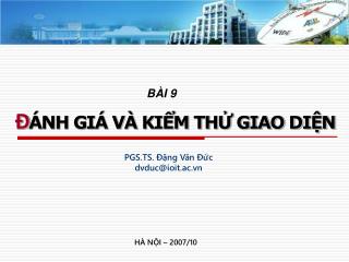 Chủ đề môn học