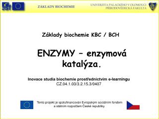 ENZYMY – enzymová katalýza.