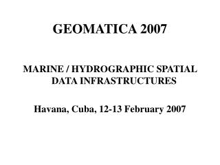 GEOMATICA 2007