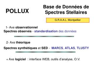 Base de Données de Spectres Stellaires