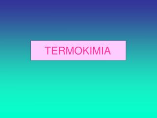 TERMOKIMIA