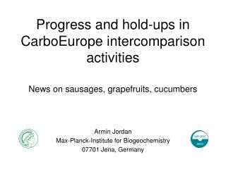 Progress and hold-ups in CarboEurope intercomparison activities