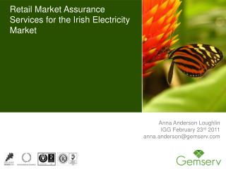 Retail Market Assurance Services for the Irish Electricity Market