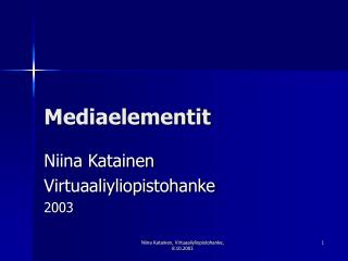 Mediaelementit