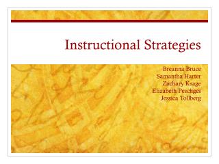 Instructional Strategies