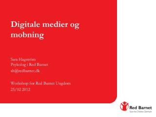 Digitale medier og mobning