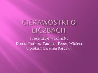 Ciekawostki o liczbach
