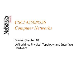 CSCI 4550/8556 Computer Networks