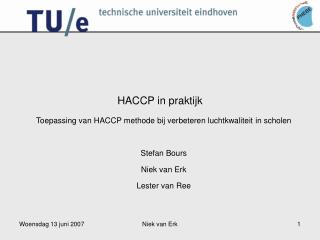 HACCP in praktijk