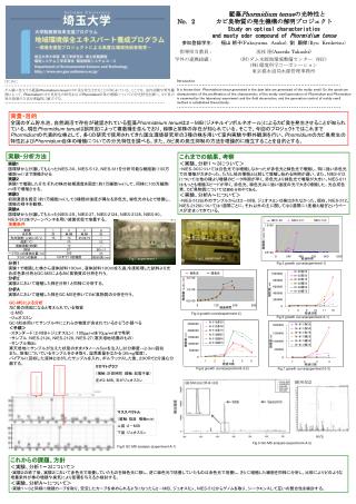 クロマトグラフ （横軸：計測時間　縦軸：総電子量） 左が 2-MIB 、右がジェオスミン