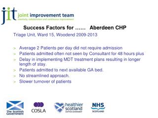 Success Factors for …… Aberdeen CHP