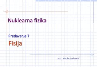 Nuklearna fizika