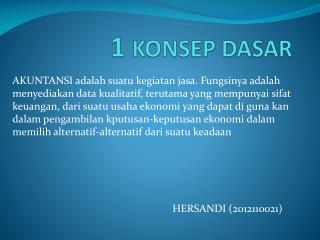 1 KONSEP DASAR