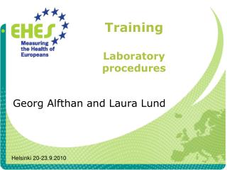 Training Laboratory procedures
