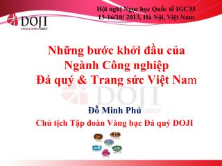 Hội nghị Ngọc học Quốc tế IGC33 13-16/10/ 2013, Hà Nội, Việt Nam