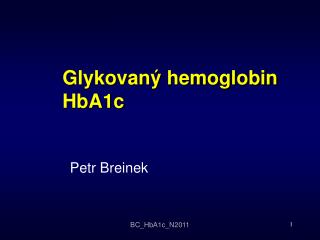 Glykovaný hemoglobin HbA1c