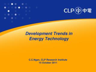 Development Trends in Energy Technology