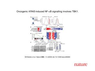 DA Barbie et al. Nature 000 , 1 - 5 (2009) doi:10.1038/nature08 460