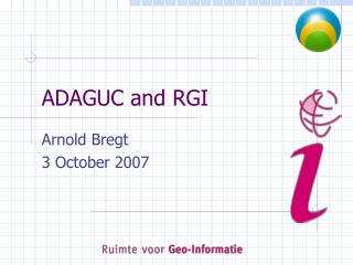 ADAGUC and RGI