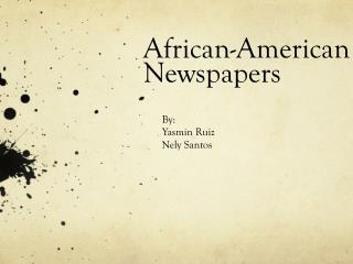 African-American Newspapers